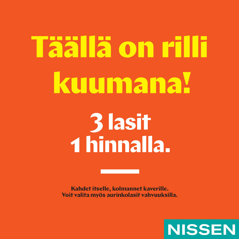 Nissen Nyt on rilli kuumana!