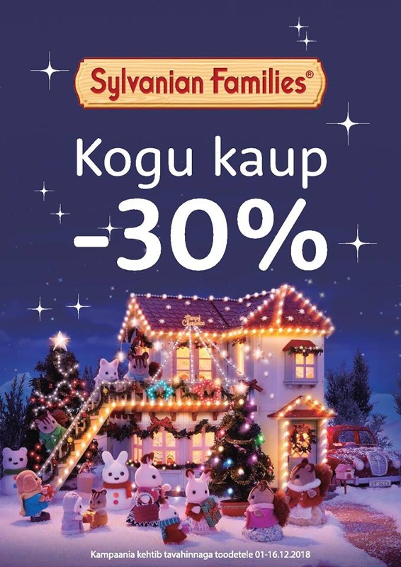 XS Mänguasjad Sylvanian Families -30%