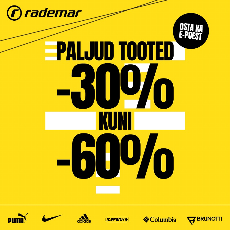 Rademar Paljud tooted kuni -60%