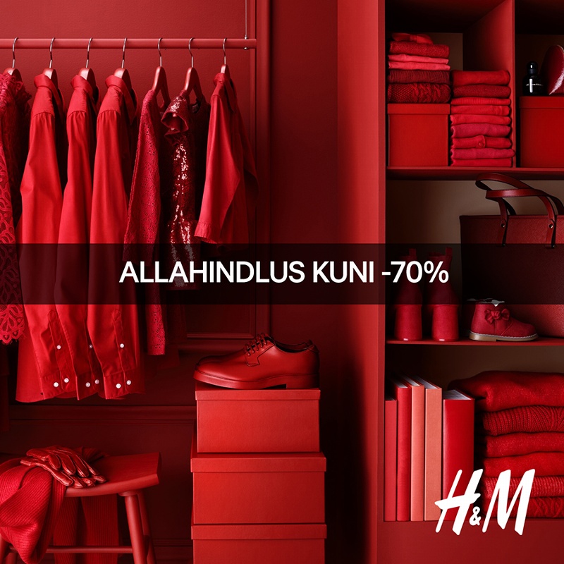 H&M (Hennes & Mauritz) Allahindlus kuni -70%