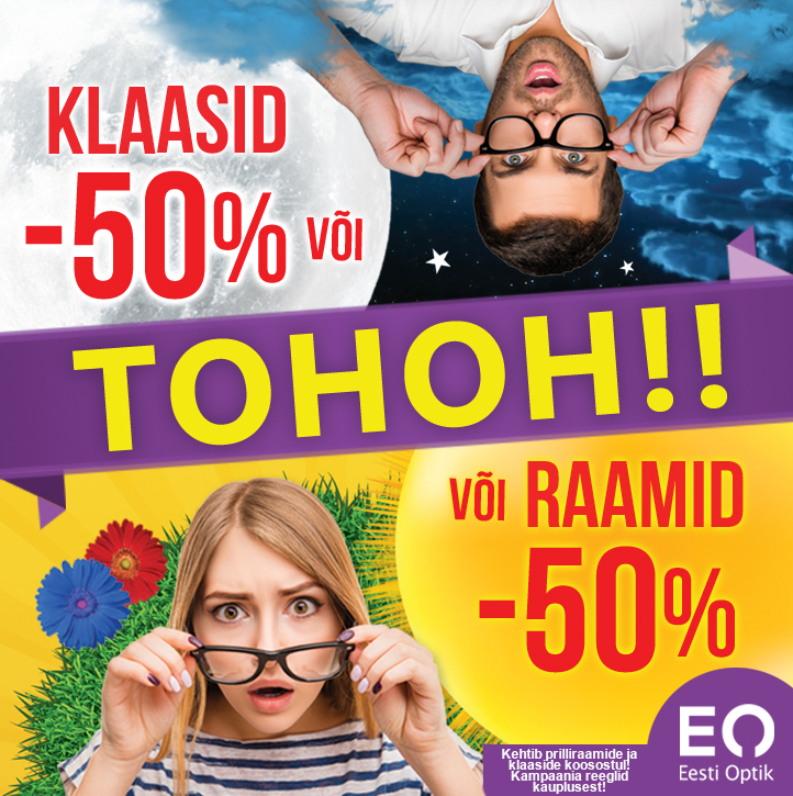 Eesti Optik Raamid või klaasid -50%!