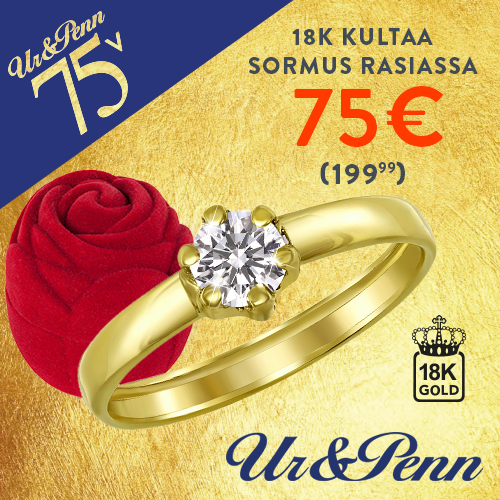 Ur & Penn Kultasormus rasiassa