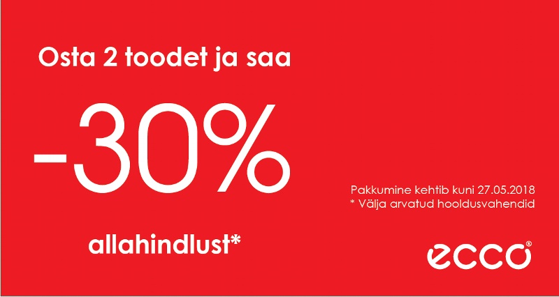 Ecco SOODUSPAKKUMINE!