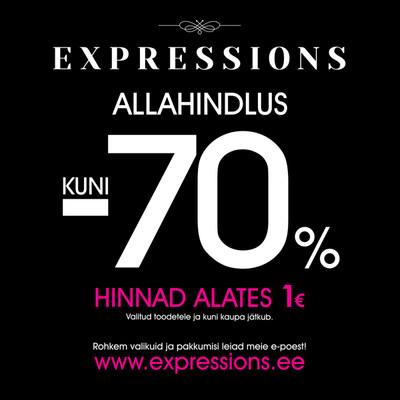 Expressions SUVINE ALLAHINDLUS -70%