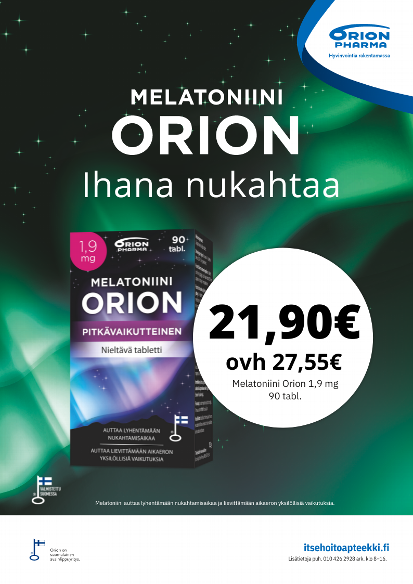 Melatoniini Orion 1,9 mg 