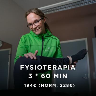 Fysioterapia 3 * 60 min.