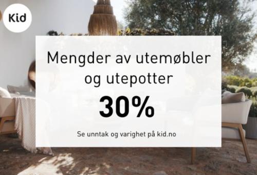 Utemøbler og utepotter