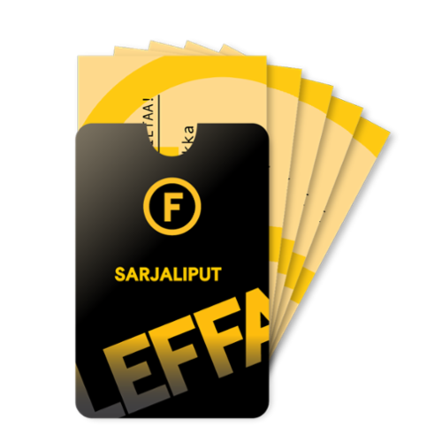 Sarjaliput 5 kpl 59,95 €
