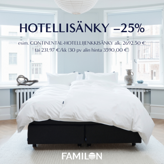 Aidot hotellisänkypaketit