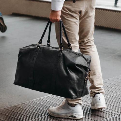 Skinn weekendbag & mappe