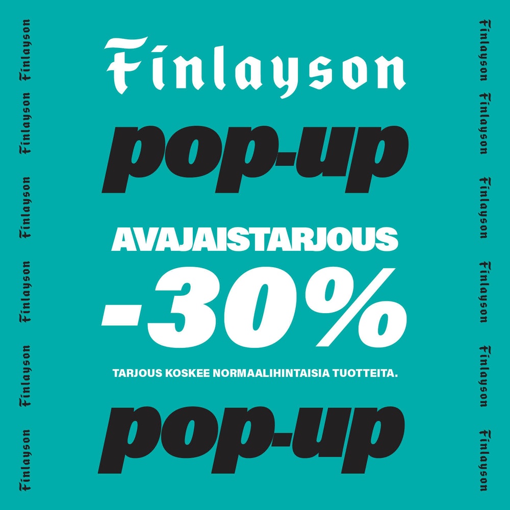 Finlayson pop up