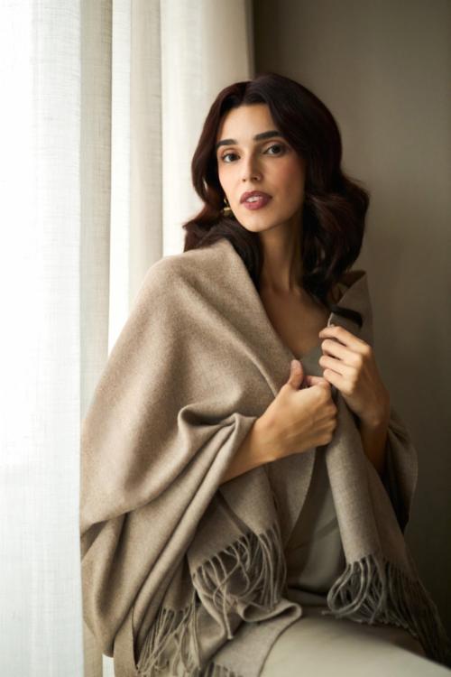 Maksihuivi, 100% alpakkaa