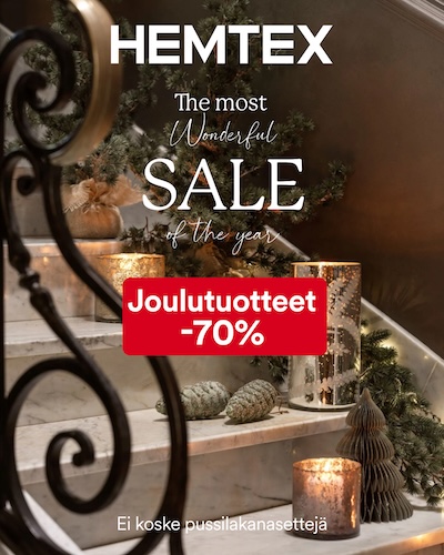 Joulutuotteet jopa 