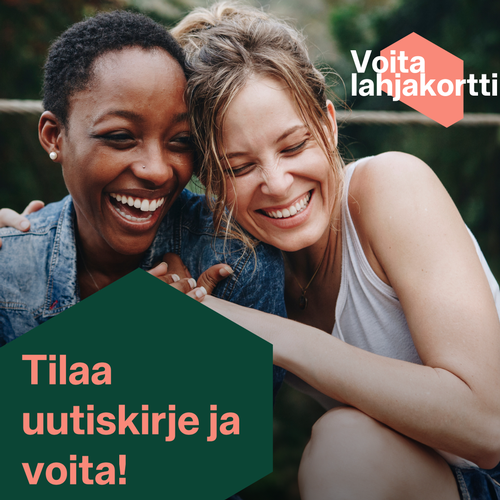 Tilaa uutiskirjeemme ja voita 100e lahjakortti