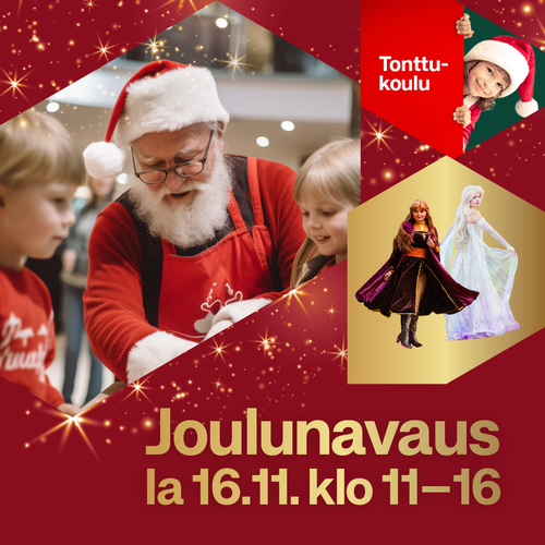 Joulunavaus lauantaina 16.11.