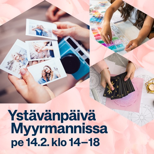 Ystävänpäivä-ohjelmaa Myyrmannissa 14.2.