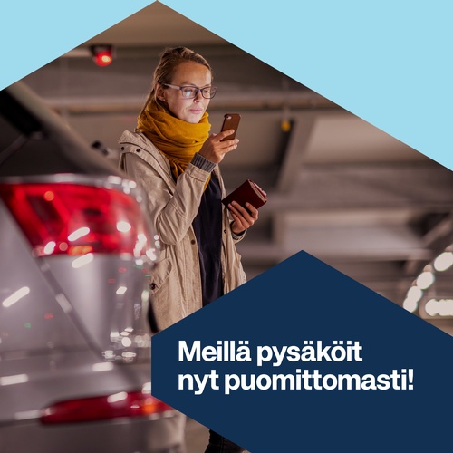 Meillä pysäköit nyt puomittomasti!