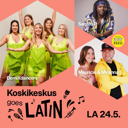 Koskikeskus goes Latin – Tanssia ja tunnelmaa lauantaina 24.5.!