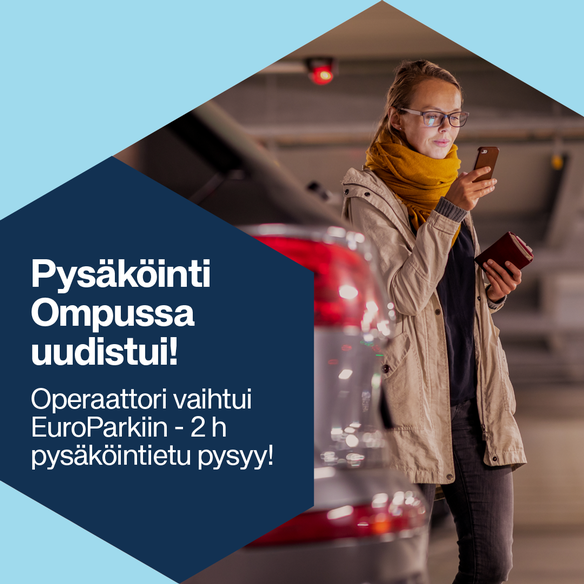 Isossa Omenassa pysäköit 2 tuntia veloituksetta
