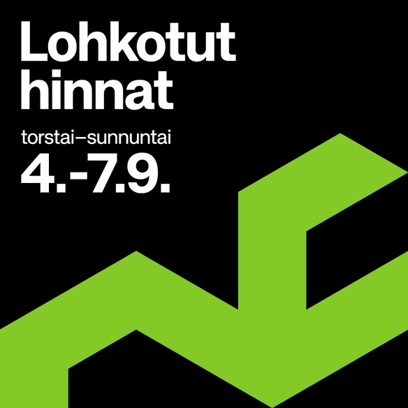 Tarjouksia torstaista sunnuntaihin!