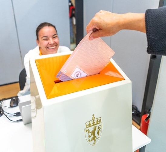 Hos oss kan du forhåndstemme