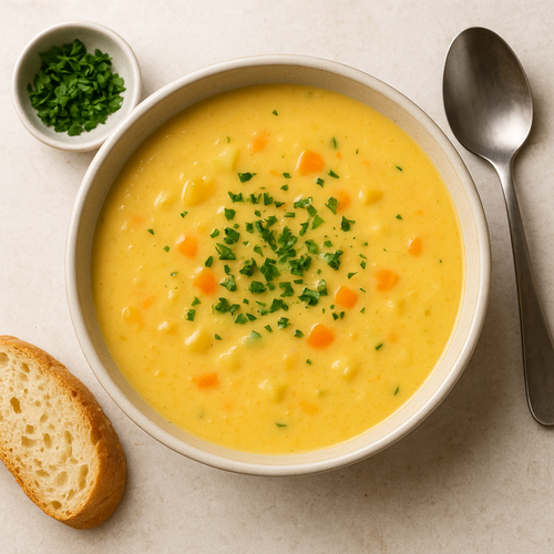 Cremet grøntsagssuppe