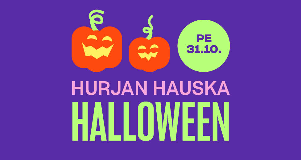 Hurjan hauskaa halloween-ohjelmaa perjantaina 31.10.