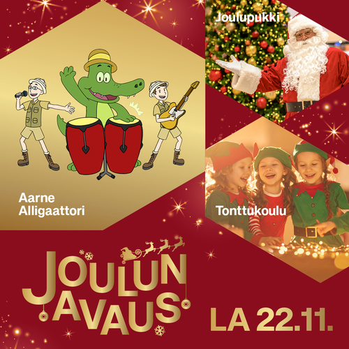 Joulun avaus lauantaina 22.11.