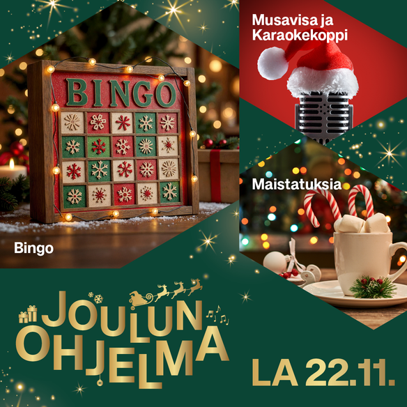 Virittäydy joulutunnelmaan la 22.11.!