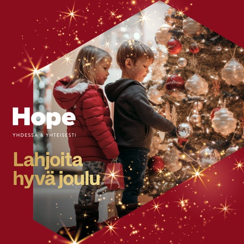 Myyrmanni x Hope lahjakeräys 15.11.-15.12.