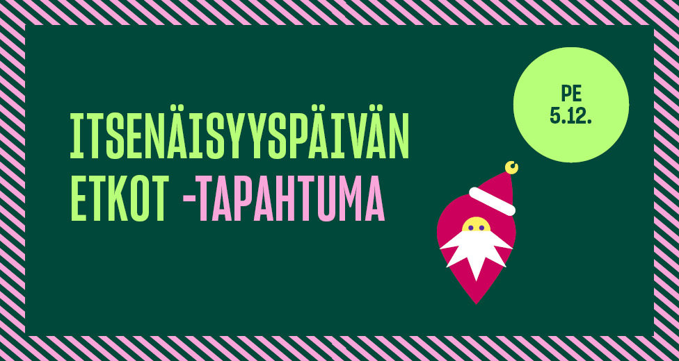 Lippulaivan joulutapahtuma: Itsenäisyyspäivän etkot pe 5.12.