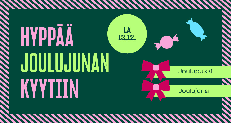 Lippulaivan joulutapahtuma: Hyppää Joulujunan kyytiin!