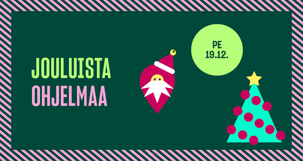 Lippulaivan joulutapahtuma 19.12. Joulupukki, kaakaobuffet ja paljon muuta!