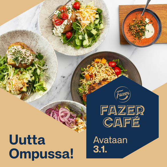 Fazer Café aukeaa Isoon Omenaan lauantaina 3.1.!