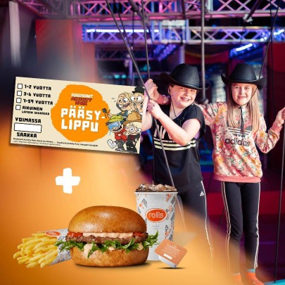 Pääsylippu + babyateria