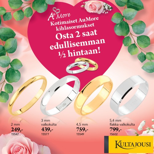 AuMore kihlasormukset