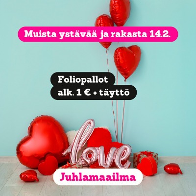 Sydämellisiä foliopalloja