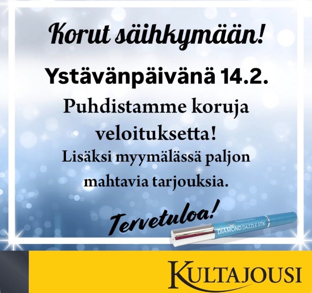 Korut säihkymään!