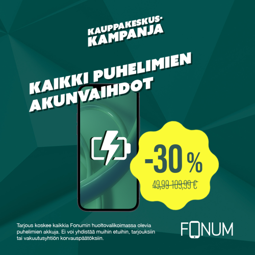 Puhelimien akunvaihdot