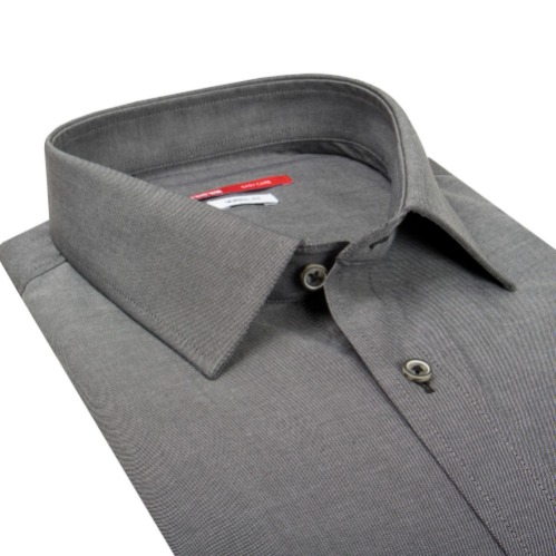 Tummanharmaa kauluspaita