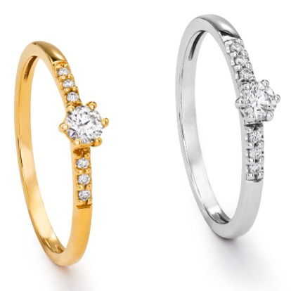 Timanttisormus yht.0,15ct