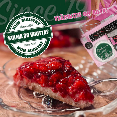 90's Hits! Vadelmatorttu