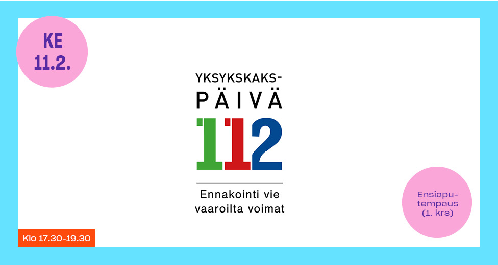 Ensiaputaidot haltuun 112-päivässä