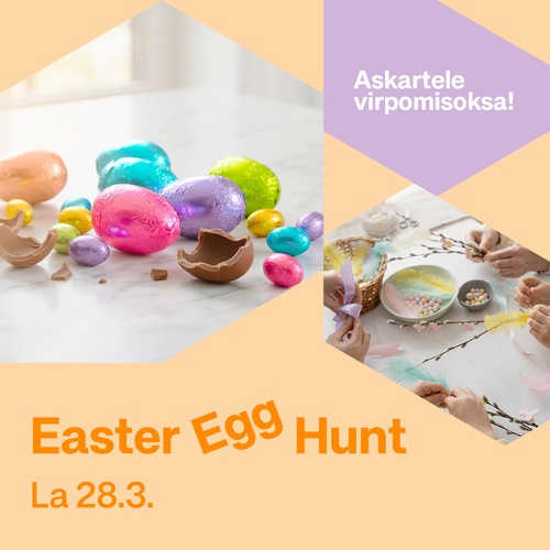 Easter Egg Hunt & pääsiäispuuhaa Myyrmannissa la 28.3.