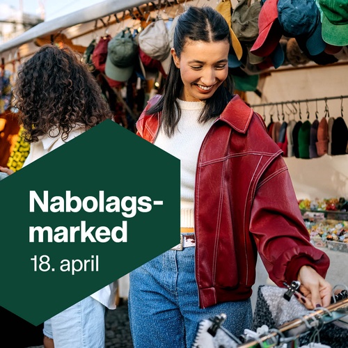 Velkommen til Nabolagsmarked 18. april
