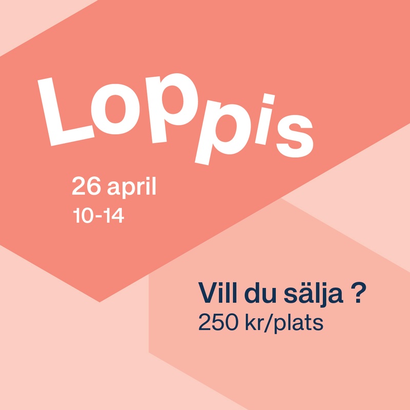 Boka en säljplats på loppis !