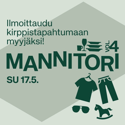 Mannitori vol. 4 su 17.5. tapahtuman myyjähaku on nyt auki!