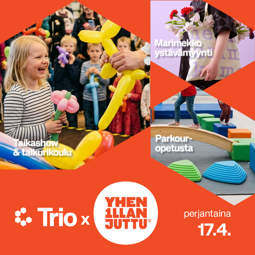 Yhen illan juttu 17.4. – katso Trion ohjelma!