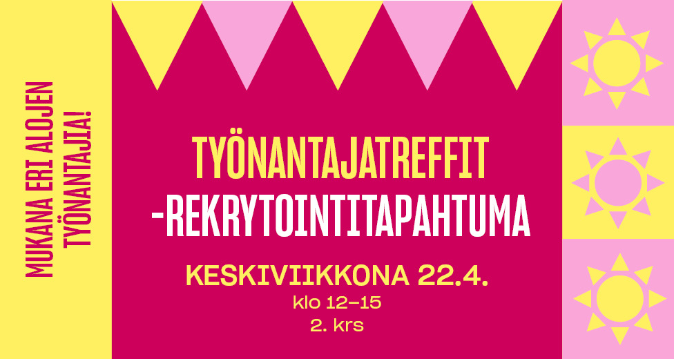 Työnantajatreffit-rekrytointitapahtuma ke 22.4.