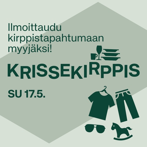 Krissekirppis su 17.5. – ilmoittaudu myyjäksi!